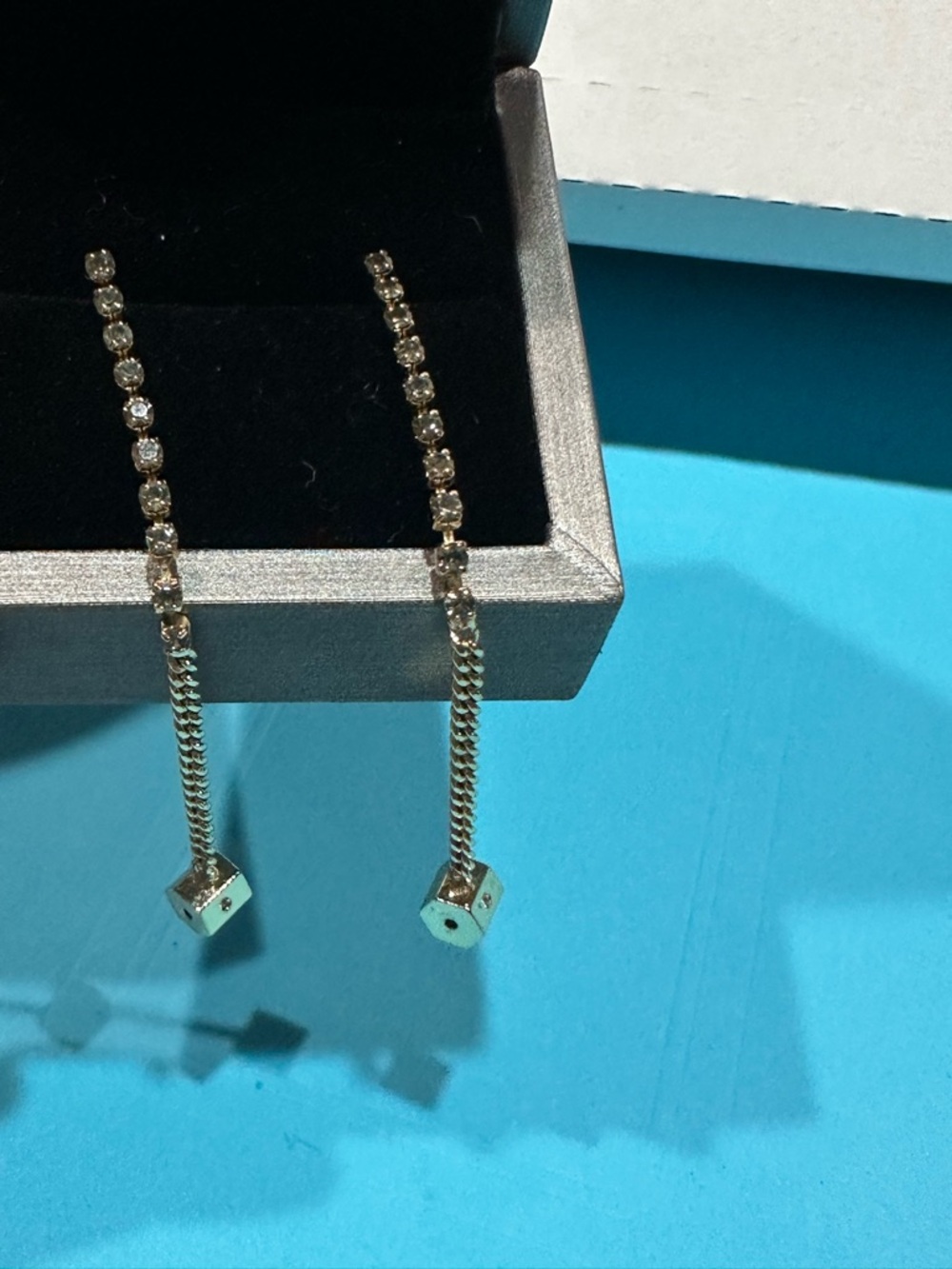 All Saints Kirsty Curb Chain Loop Earrings - Picture 10 of 11